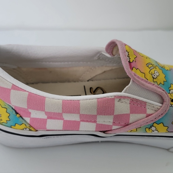 Vans The Simpsons Collaboration Limited Release Lisa Simpson Slip On Shoe W 7 - Picture 9 of 15